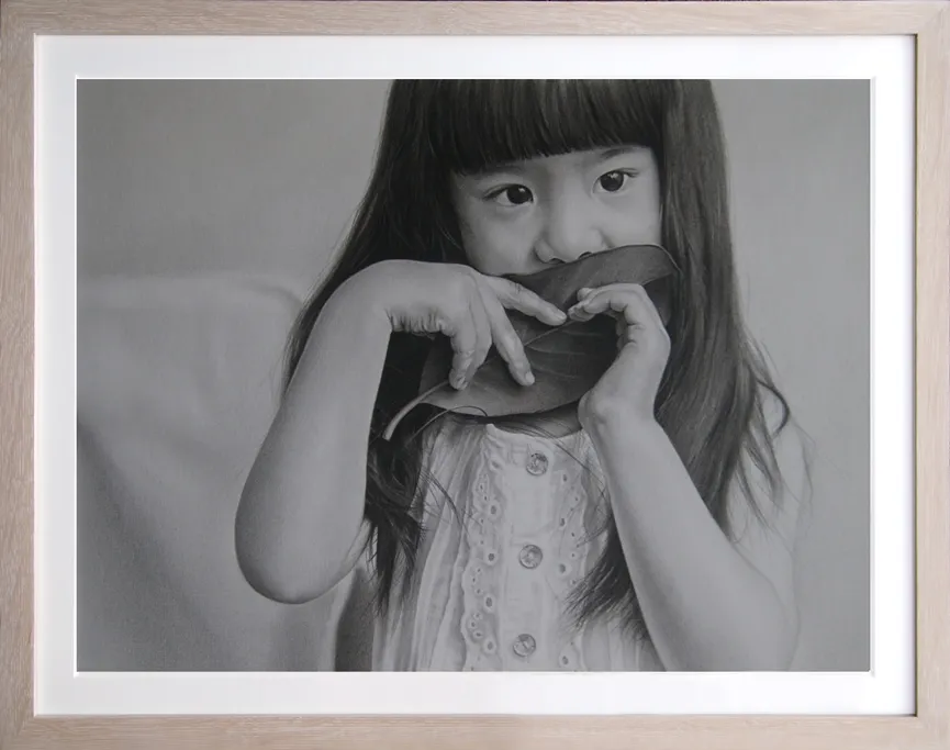 鉛筆画1　肖像画制作(作品)例2