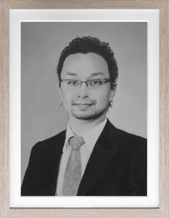 鉛筆画1　肖像画制作(作品)例4