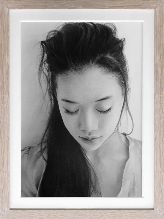 鉛筆画1　肖像画制作(作品)例5