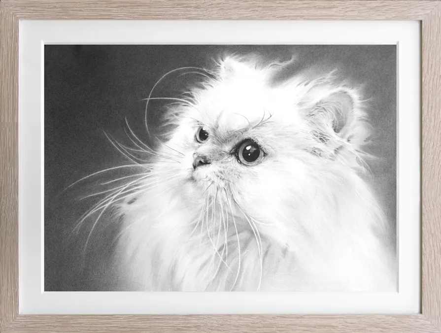 鉛筆画1　肖像画制作(作品)例3