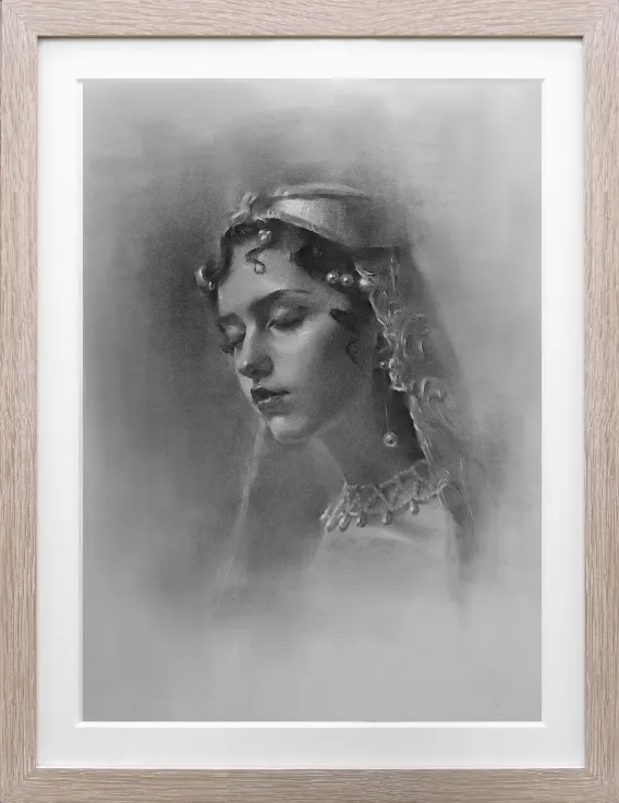 鉛筆画2　肖像画制作(作品)例2