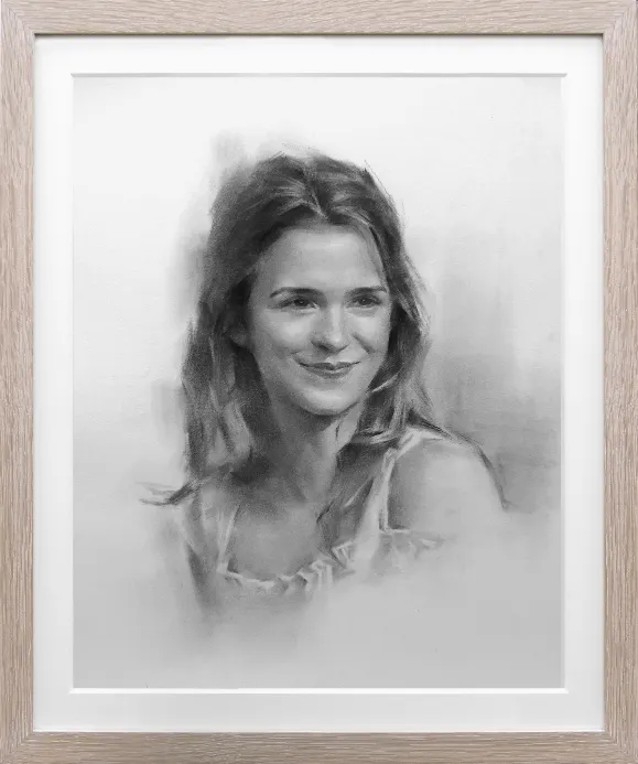 鉛筆画　肖像画制作(作品)例5