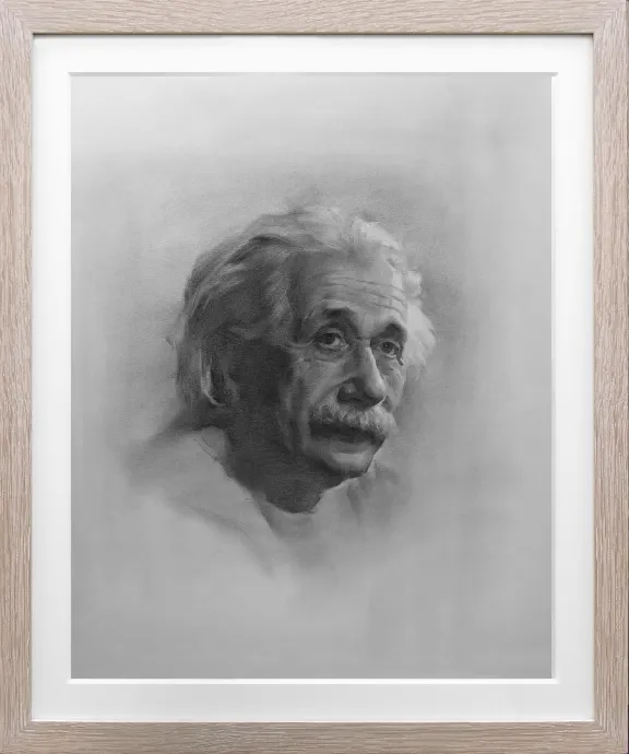 鉛筆画2　肖像画制作(作品)例6