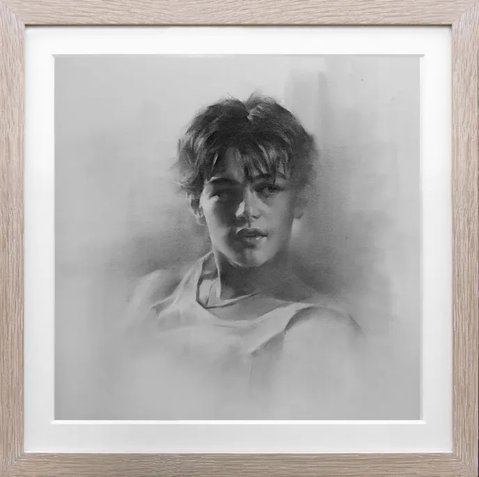 鉛筆画2　肖像画制作(作品)例9