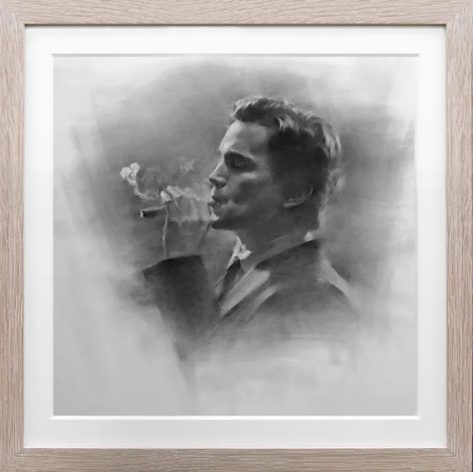 鉛筆画2　肖像画制作(作品)例10