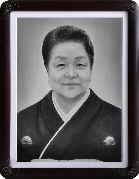 ご遺影　肖像画制作（作品）例4