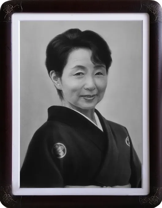 ご遺影　肖像画制作（作品）例6