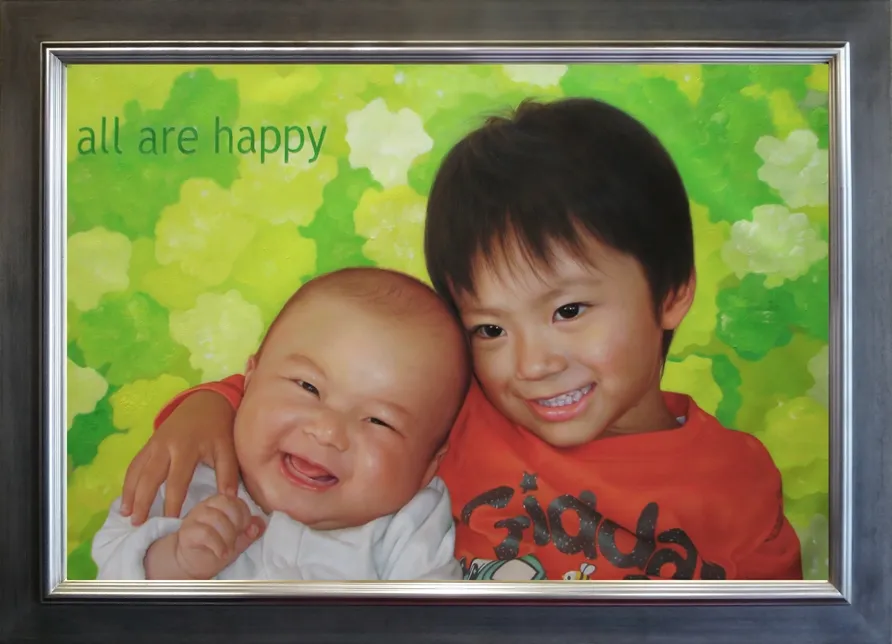 油彩(油絵)肖像画　制作(作品)例